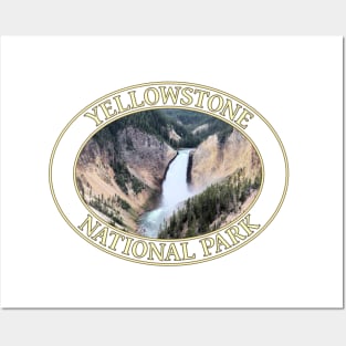 Lower Yellowstone Falls at Yellowstone National Park in Wyoming Posters and Art